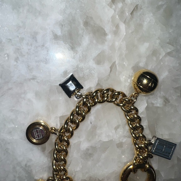 Gold Tommy Hilfiger Charm Bracelet - Picture 3 of 4